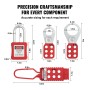 Electrical Lockout Tagout Kit, 26 PCS Safety Loto Kit Includes Padlocks, Hasps, Tags, Nylon Ties, and Carrying Bag, Lockout