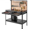 Multifunctional Workbench 48x24" with Pegboard Worktable Power Outlets