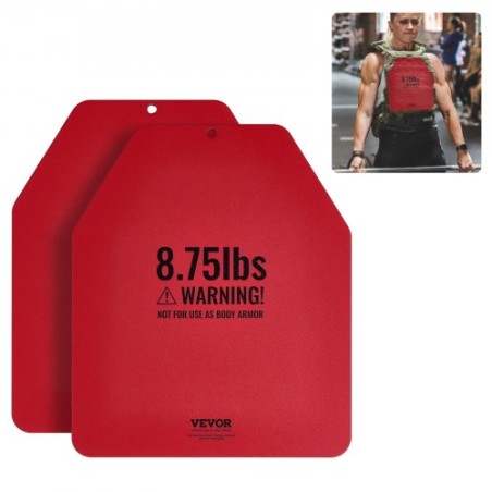 Weight Vest Plates for Strength Training Running Workout 2x8.75 LB Plates