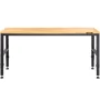 Arbejdsbænk justerbar højde, 122 cm W x 61 cm D x 97 cm H
