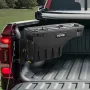 Truck Bed Storage Box, Lockable Lid, Waterproof ABS Wheel Well Tool Box 6.6 Gal/20 L with Password Padlock, Compatible with Dodg