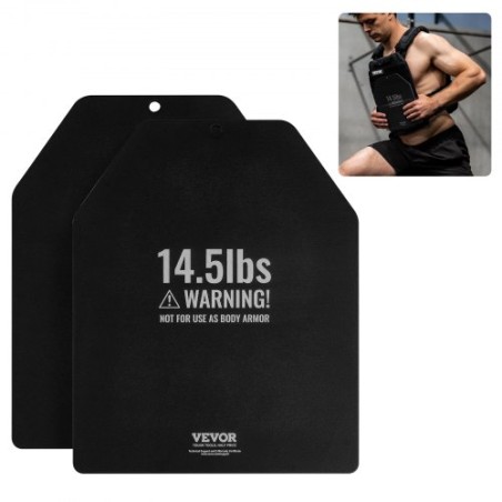 Weight Vest Plates for Strength Training Running Workout 2x14.5 LB Plates