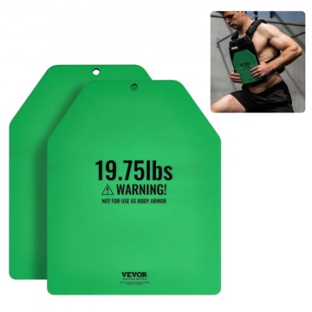 Weight Vest Plates for Strength Training Running Workout 2x19.75 LB Plates