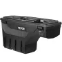Truck Bed Storage Box, Lockable Lid, Waterproof ABS Wheel Well Tool Box 6.6 Gal/20 L with Password Padlock, Compatible with Dodg
