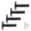 Wall Mounted Weight Plate Holder Home Gym Weight Storage Rack 4 Pack 2"