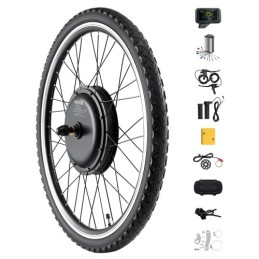 1000W Electric Bike Conversion Kit 48V 26" Front Wheel E-Bike Hub Motor