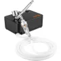 Airbrush Kit, Portable Airbrush Set with Compressor, Airbrushing System Kit with Multi-purpose Dual-action Gravity Feed Airbrush