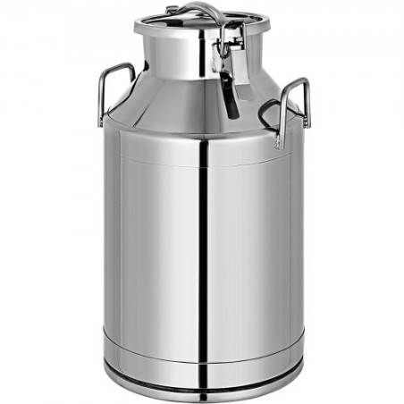 Stainless Steel Milk Can Wine Pail Bucket Tote Jug 50L/13.25 Gallon Milk Churn Can Canister Milk Pot Bucket Stainless Steel