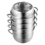 Dumpling Steamer rustfrit stål 5 titer rustfrit stål dampkoger
