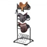 Freestanding Saddle Stand 3 Tiers English and Western Saddle Rack