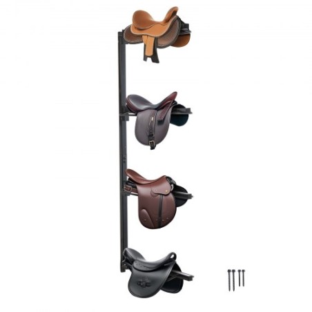 Wall Mount Saddle Rack Four Tiers Western & English Horse Saddle Holder