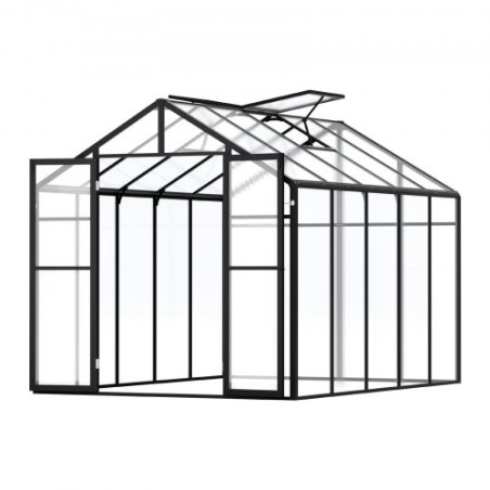Polycarbonat drivhus 8 x 10 ft udendørs walk-in drivhus til have