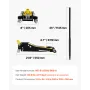 Floor Jack, 2.5 Ton Low Profile Floor Jack, Aluminum And Steel Racing Floor Jack with Dual Pistons Quick Lift Pump, Floor Jack L