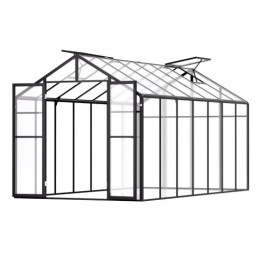 Polycarbonat drivhus 8 x 14 ft udendørs walk-in drivhus til have