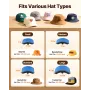 Hat Heat Press, 4-i-1 Cap Heat Press Machine, 6x3inks Clamshell