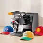 Hat Heat Press, 4-i-1 Cap Heat Press Machine, 6x3inks Clamshell
