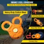 Snatch Block, 11T/25,000 LBS Working Load Limit, Heavy Duty Winch Pulley for 0.55"/14 mm Synthetic Rope or Soft Shackles, Off-ro