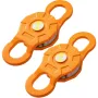 Snatch Block, 11T/25,000 LBS Working Load Limit, Heavy Duty Winch Pulley for 0.55"/14 mm Synthetic Rope or Soft Shackles, Off-ro
