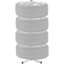 Dækstativ til 4 dæk med kantstandstativ Holder Fit op til 225 mm bredt dæk