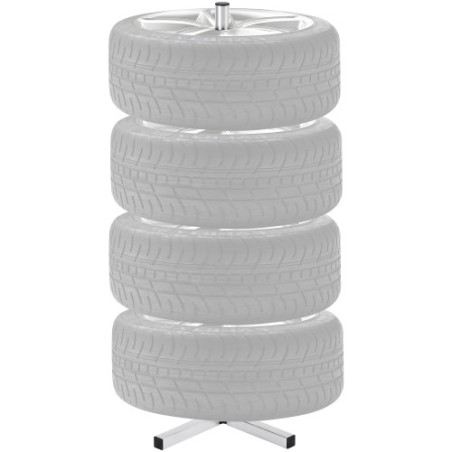 Dækstativ til 4 dæk med kantstandstativ Holder Fit op til 225 mm bredt dæk