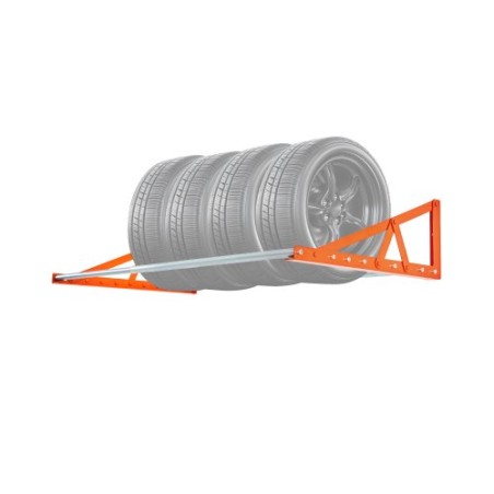 OUNTED Tire Rack 31 "-56" Justerbart dækstativ Q235 Ståldækopbevaringsstativ