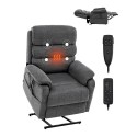 Power Lift Recliner Chair for Elderly Heat and Massage Electric Recliner M