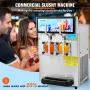8L / 2,1 Gal Double Bowl Kommerciel Slushy Machine Margarita