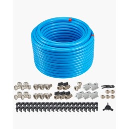 Air Compressor Line Kit 3/4 '' X 200ft HDPE-Aluminium Air Piping System Blue