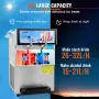 8L / 2,1 Gal Double Bowl Kommerciel Slushy Machine Margarita