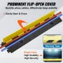 3 Pack Rubber Cable Protector Ramp, 2 Channel, 5443.1 kg/axle Capacity Heavy Duty Hose Wire Cover Ramp Driveway, Traffic Speed B