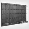 Metal Pegboard Panels 4 panels 24" x 12" Wall Organizer for Garage Tool