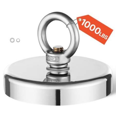 Fiskermagnet stærk kraftig sjælden jord Neodymium Pull Force 1000 lbs