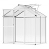 Polycarbonat drivhus 6 x 4 ft udendørs walk-in drivhus til have