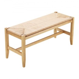 Rattan Bench Wooden Bench 40 Inches til entryway stue & soveværelse