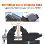 Bench Vise, 114 mm(4.5-inch) Jaw Width 84 mm(3.3-inch) Jaw Opening , 240-Degree Swivel Locking Base Multipurpose Vise with Anvil