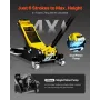 Floor Jack, 3 Ton Low Profile Floor Jack, Aluminum And Steel Racing Floor Jack With Dual Pistons Quick Lift Pump, Floor Jack Lif