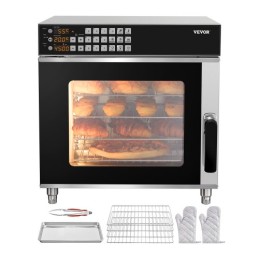 Countertop Convection Oven Commercial Toaster Baker Stainless Steel 58L